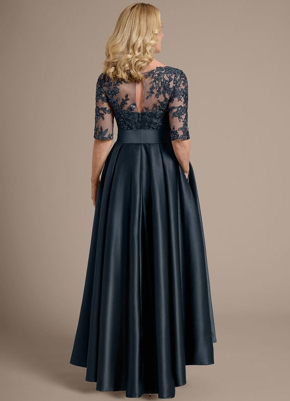 Robe de Soirée Illusion Satinée - gallery 6