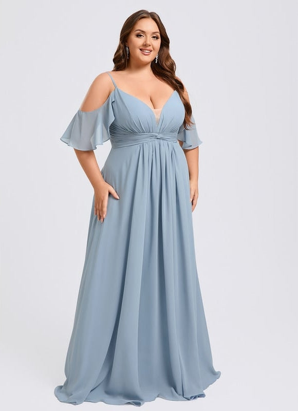 Robe de Soirée Légère Ciel - gallery 7