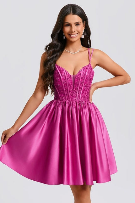 Robe de Soirée Satinée Éclatante - gallery 2