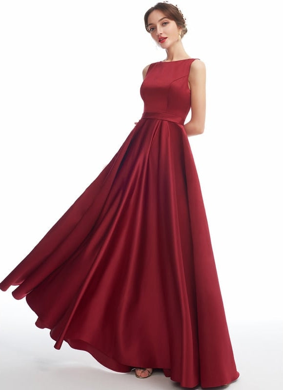 Robe de Soirée Rêve Rubis Évanescent