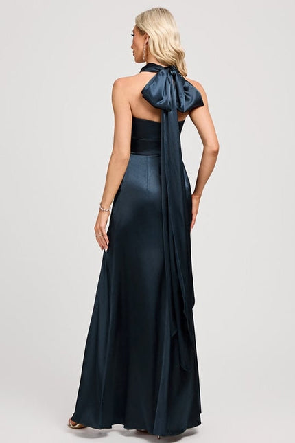 Robe de Soirée Nocturne Satinée - gallery 3