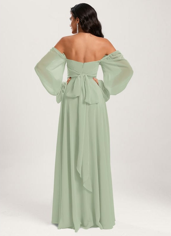 Robe de Soirée Émeraude Aérienne - gallery 9