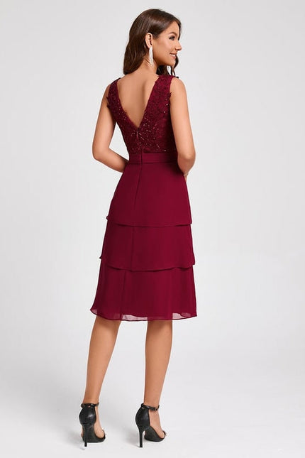 Robe de Soirée Rouge Élégance Flottante - gallery 5