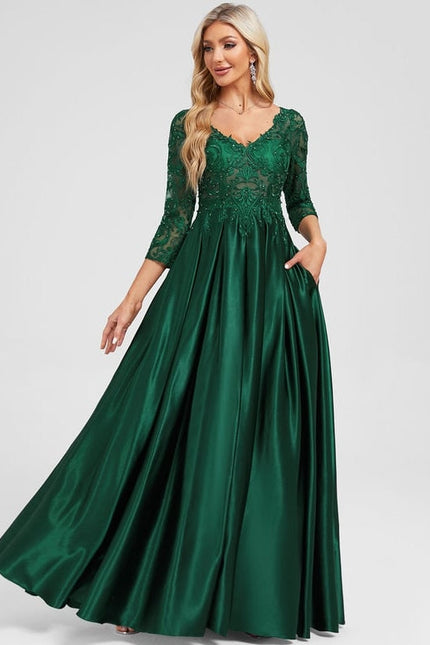 Robe de Soirée Émeraude Envoûtante - gallery 5