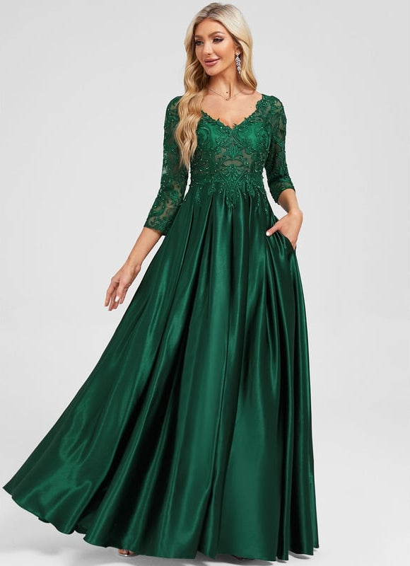 Robe de Soirée Émeraude Envoûtante - gallery 5