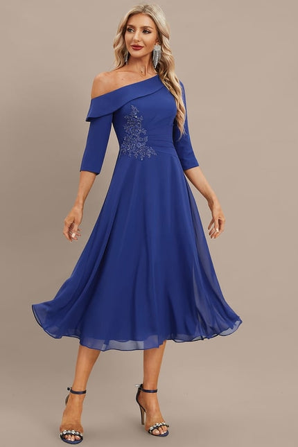 Robe de Soirée Éclat Céleste Bleu