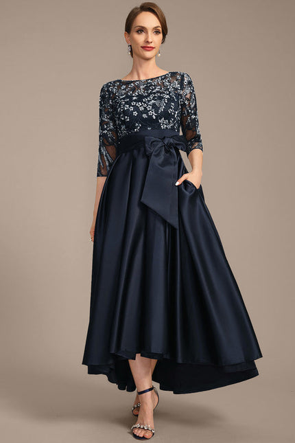Robe de Soirée Satin Nuit Étoilée - gallery 2