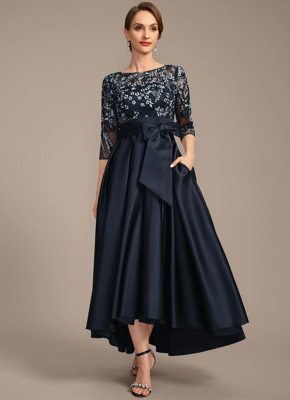 Robe de Soirée Satin Nuit Étoilée - gallery 2