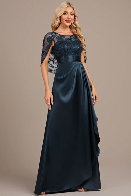 Robe De Soirée Col Rond - gallery 4