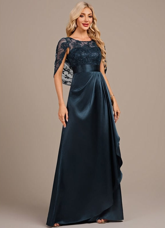 Robe De Soirée Col Rond - gallery 4