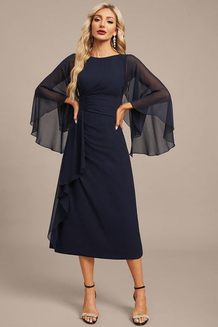 Robe de Soirée Nuit Élégante Voilée - gallery 2