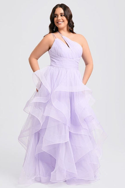 Robe de Soirée Violet Flottant - gallery 9