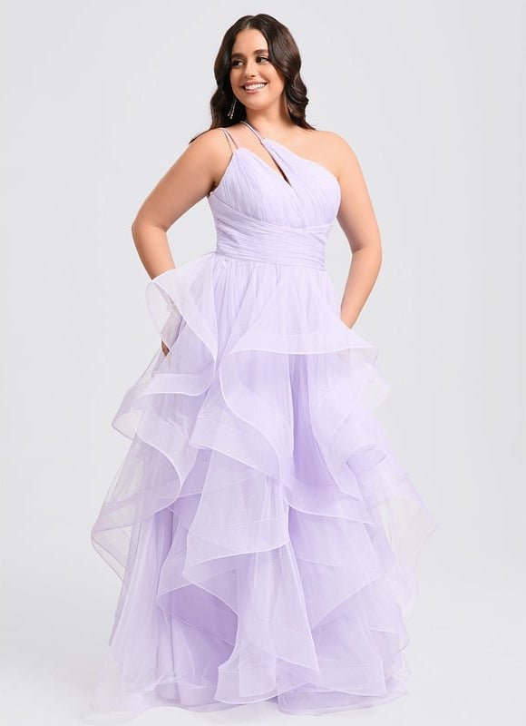 Robe de Soirée Violet Flottant - gallery 9