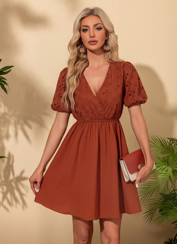 Robe de Soirée Terre Cuite - gallery 3