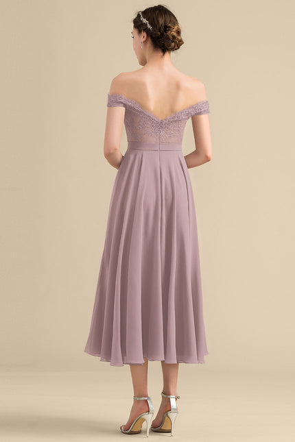 Robe de Soirée Aérienne Satinée - gallery 4