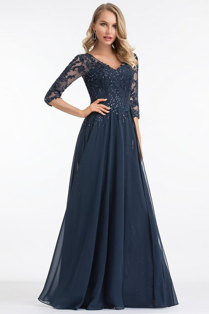 Robe de Soirée Élégance Marine - gallery 3