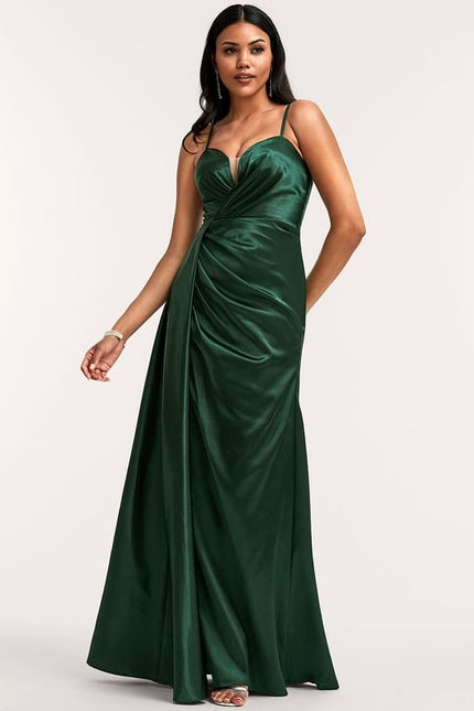 Robe de Soirée Dorée Fluide - gallery 4