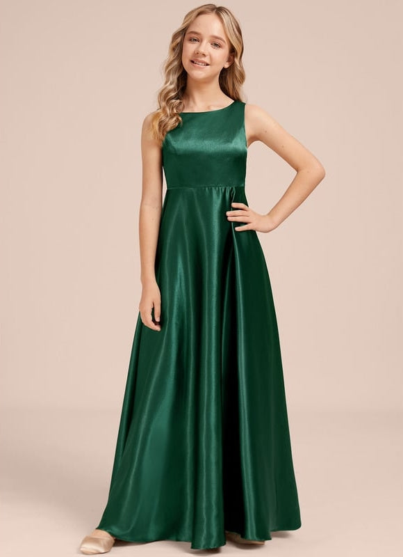 Robe de Soirée Satinée Enfantine
