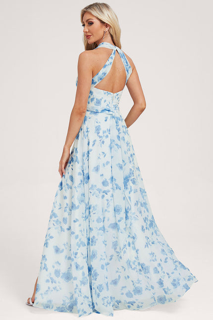 Robe de Soirée Bordeaux Fluide - gallery 4