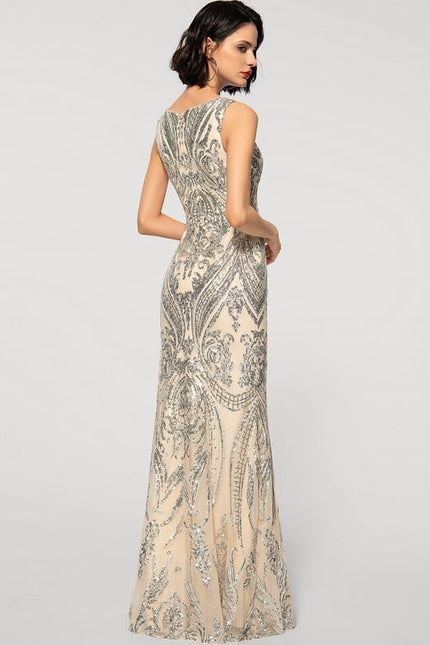 Robe de Soirée Émeraude Scintillante - gallery 1