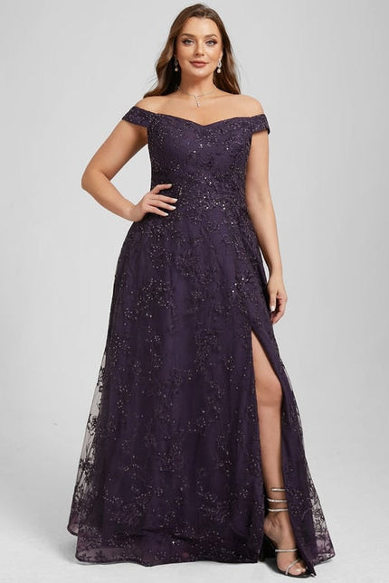 Robe de Soirée Satin Nuit Mystique - gallery 7