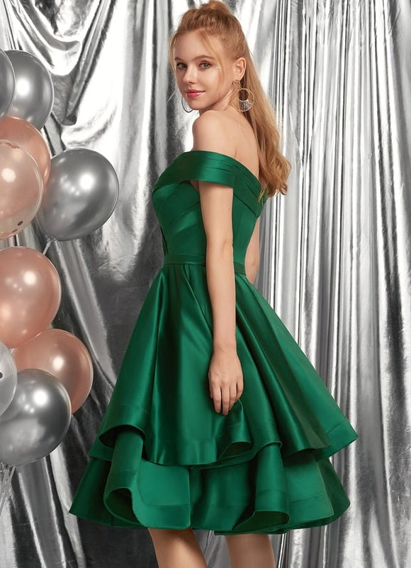 Robe de Soirée Satinée Courte - gallery 4