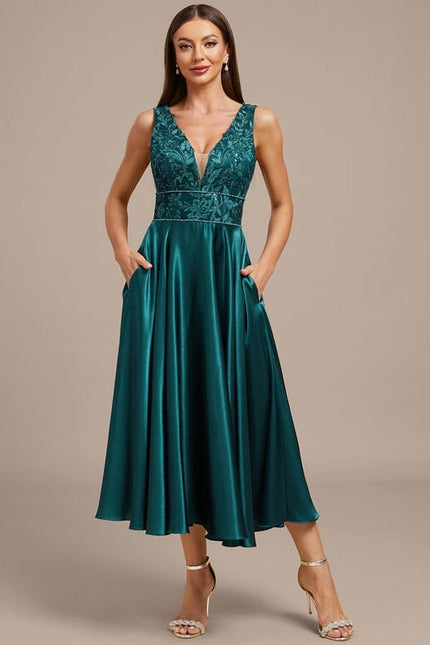 Robe de Soirée Satin Couture - gallery 2