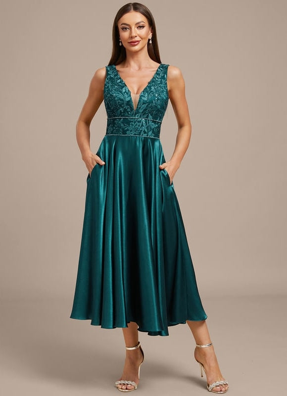 Robe de Soirée Satin Couture - gallery 2