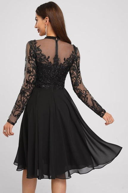 Robe de Soirée Capeline Élégante - gallery 1