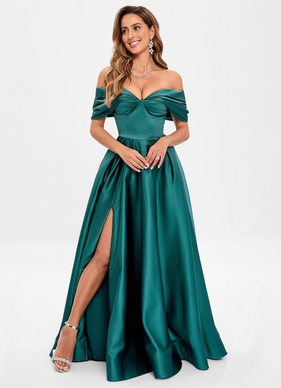 Robe de Soirée Émeraude Lumineuse