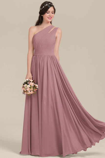 Robe de Soirée Asymétrique Fluide