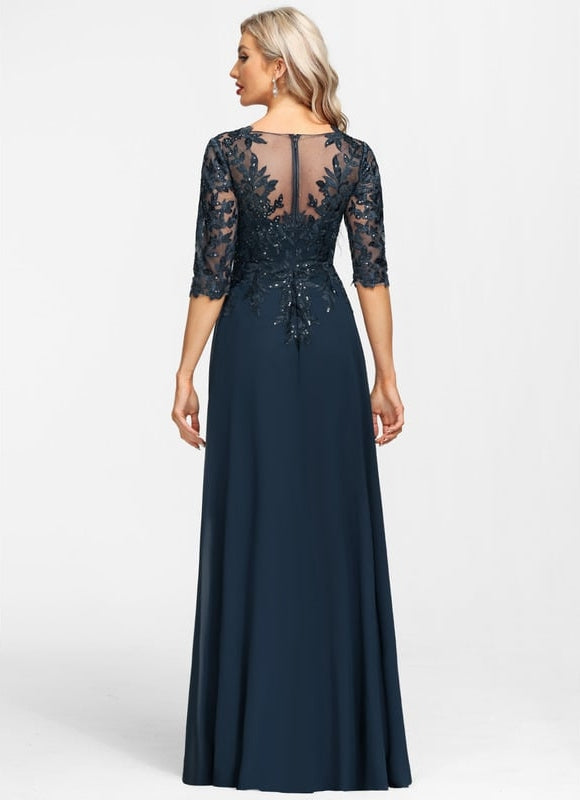 Robe de Soirée Velours Ébène - gallery 6