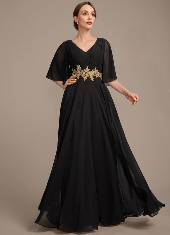 Robe de Soirée Noir Élégant