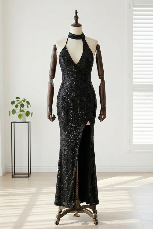 Robe de Soirée Nuit Étoilée Chic