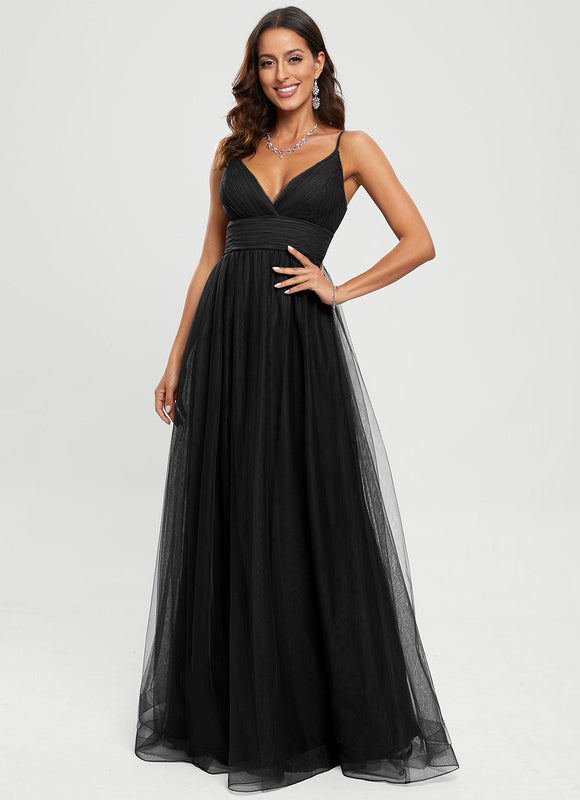 Robe de Soirée Céleste Fleurie - gallery 1