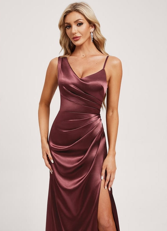 Robe de Soirée Bordeaux Élégance - gallery 3