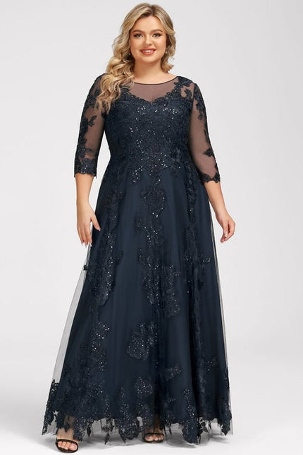 Robe de Soirée Marine Étoilée - gallery 7