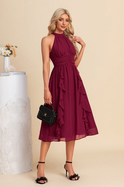 Robe de Soirée Chiffon Volante - gallery 3
