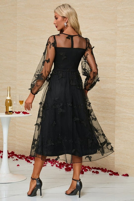 Robe De Soirée Tulle Noire - gallery 1