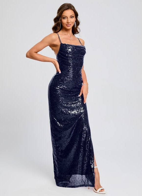 Robe de Soirée Pailletée Sirène - gallery 2