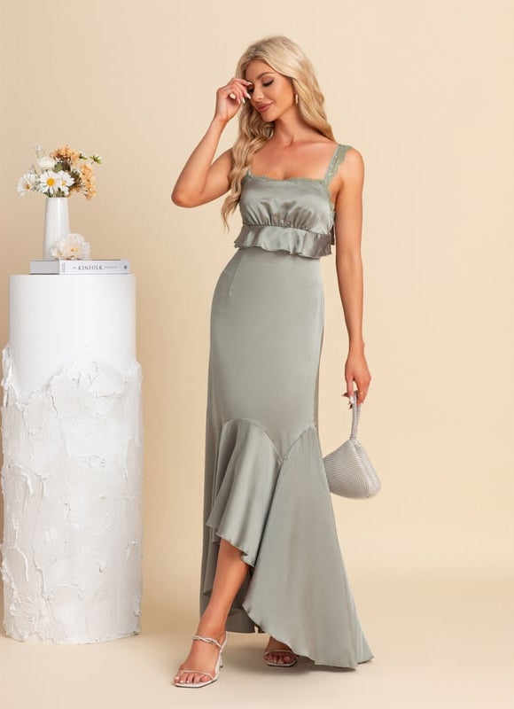 Robe de Soirée Satinée Moderne - gallery 4