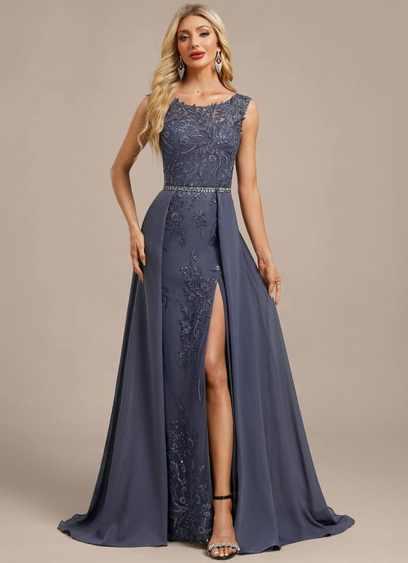 Robe de Soirée Violet Élégant - gallery 2