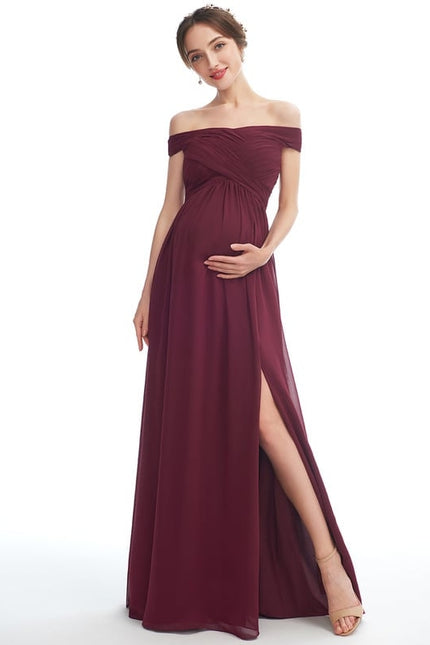 Robe de Soirée Ample Rubis - gallery 3