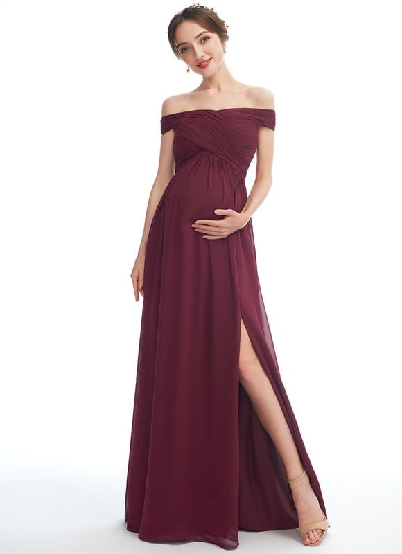 Robe de Soirée Ample Rubis - gallery 3