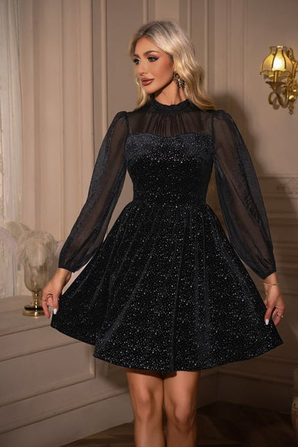 Robe de Soirée Velours Scintillante