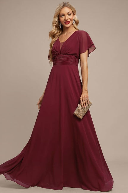 Robe de Soirée Fluide Émeraude - gallery 5