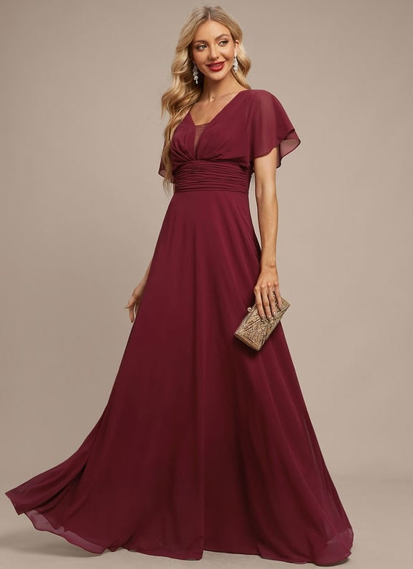 Robe de Soirée Fluide Émeraude - gallery 5