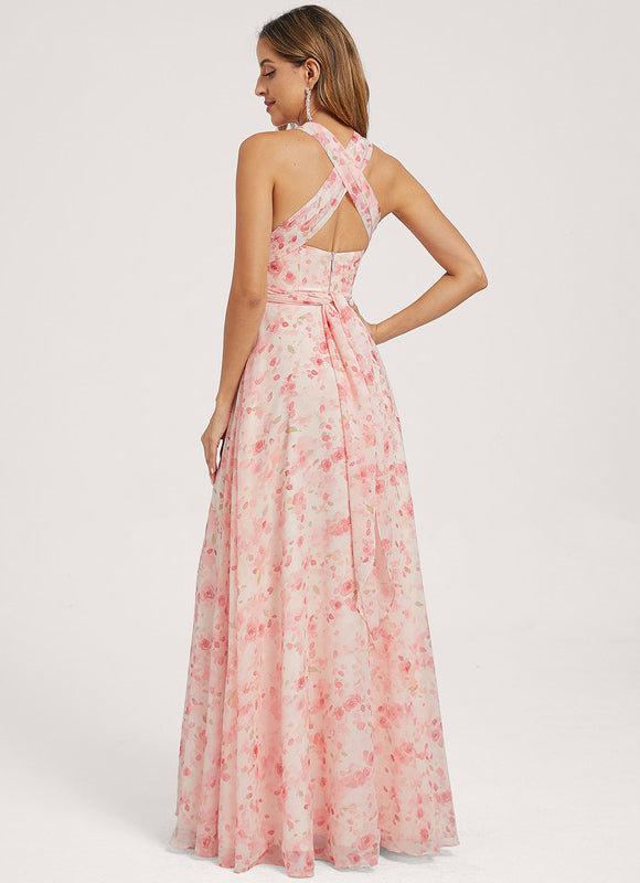 Robe de Soirée Bordeaux Fluide - gallery 5