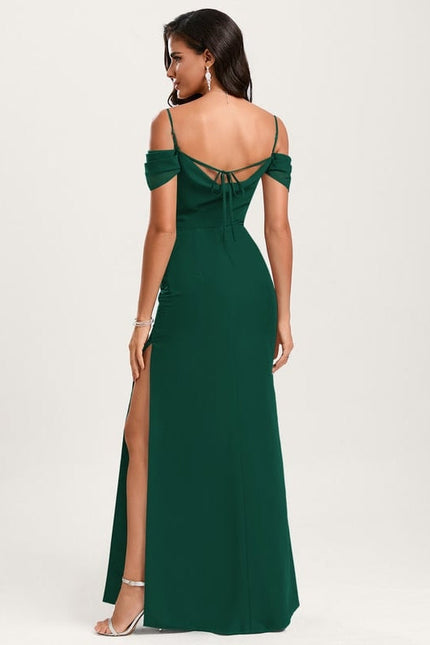 Robe de Soirée Écrue Flottante - gallery 4