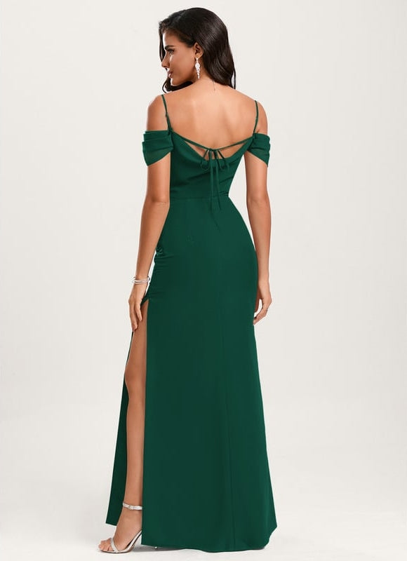 Robe de Soirée Écrue Flottante - gallery 4